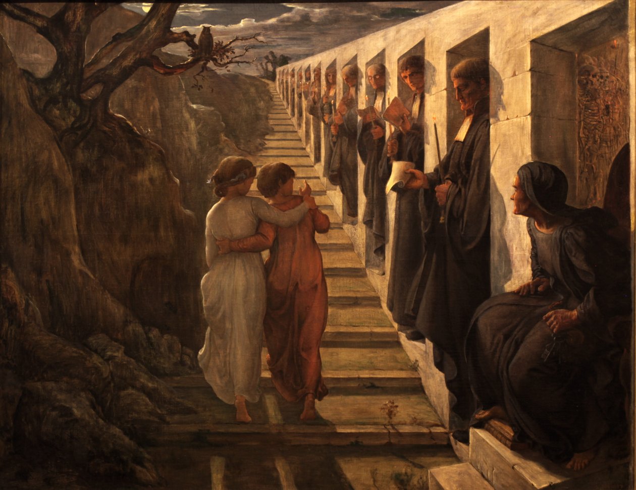 Poemat duszy - Zła ścieżka autorstwa Louis Janmot