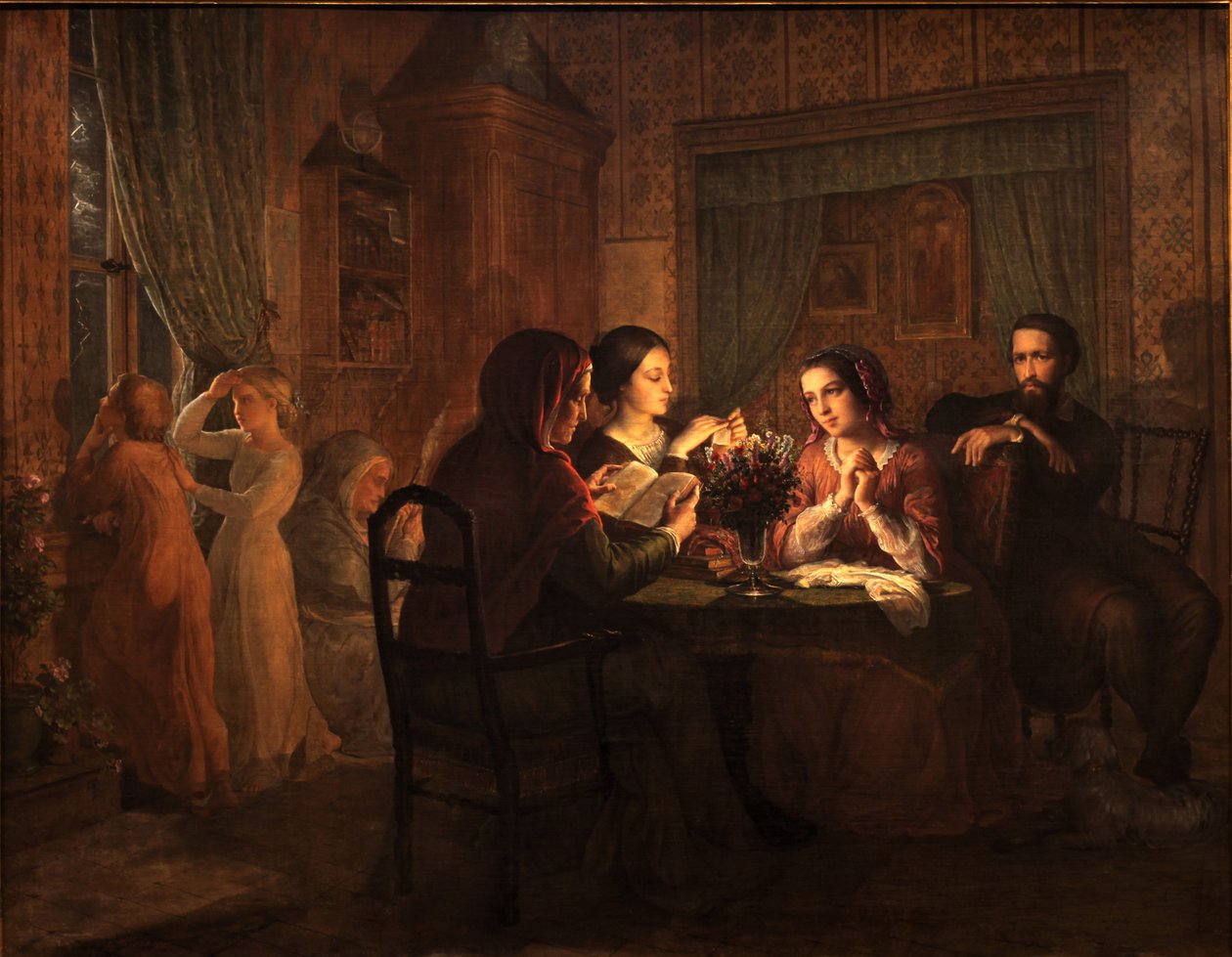 Poemat duszy - Ojcowski dach autorstwa Louis Janmot