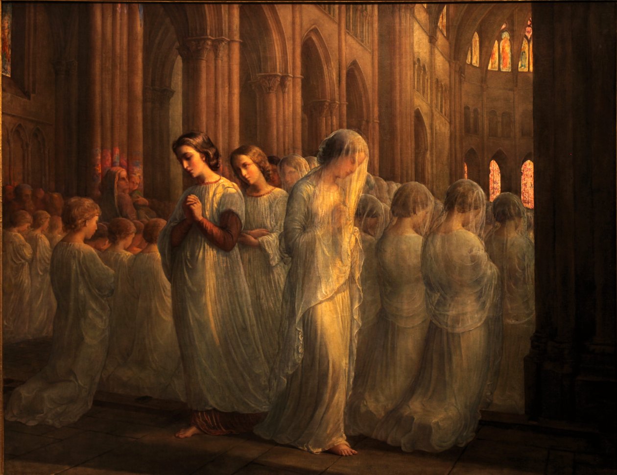 Poemat duszy - Pierwsza komunia autorstwa Louis Janmot