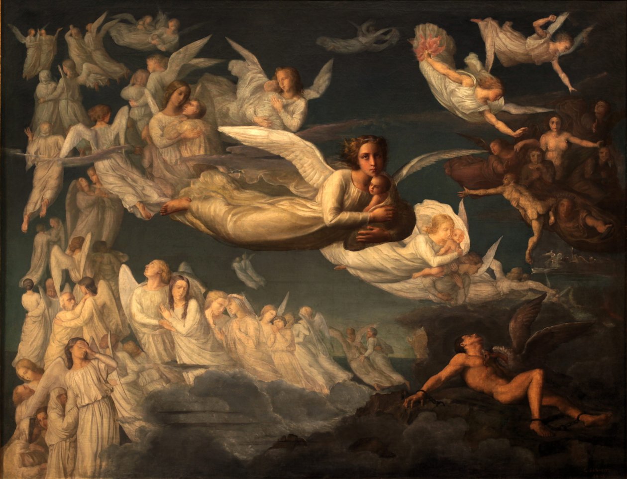 Poemat duszy - Przejście duszy autorstwa Louis Janmot