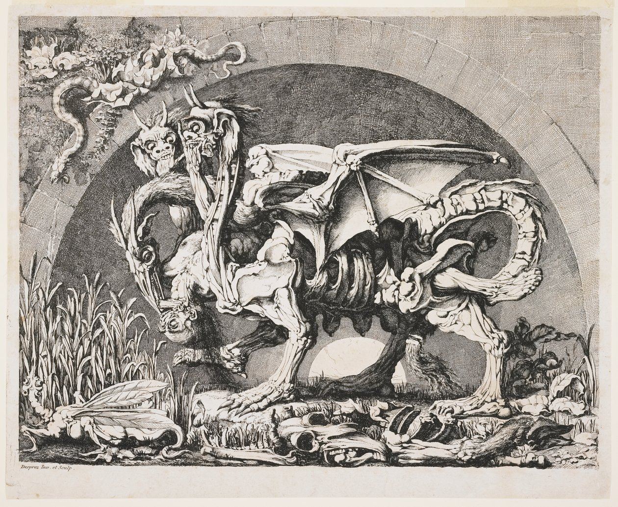Chimera, ok. 1778-1780 autorstwa Louis Jean Desprez