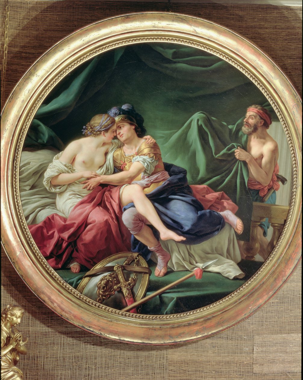 Mars i Wenus zaskoczeni przez Wulkana, 1768 autorstwa Louis Jean François Lagrenée