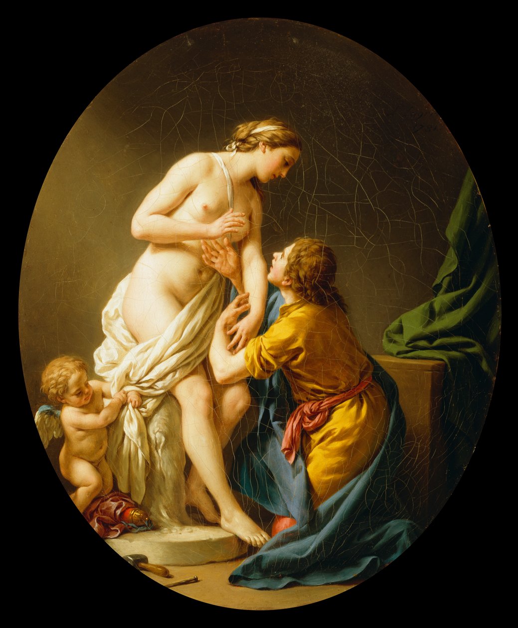 Pigmalion i Galatea, 1781 autorstwa Louis Jean François Lagrenée