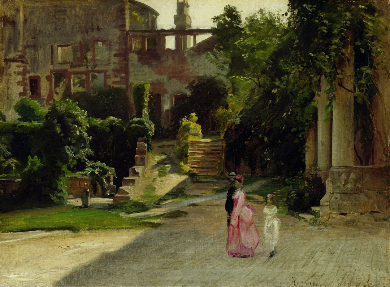Zamek w Heidelbergu, 1870 autorstwa Louis Kolitz