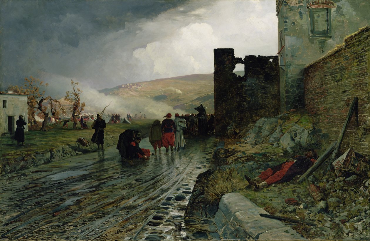 Transport więźniów po zdobyciu Metz w 1870, 1872 autorstwa Louis Kolitz