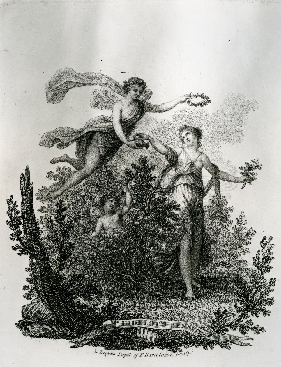 Projekt Karty Benefit, c.1789-1804 autorstwa Louis Legoux