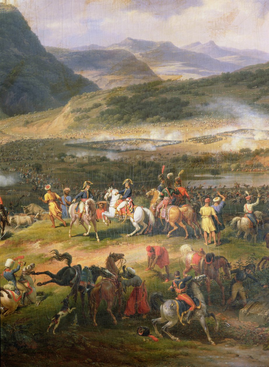 Bitwa pod górą Tabor, 16 kwietnia 1799, fragment Napoleona i jego sztabu, 1808 (fragment 174808) autorstwa Louis Lejeune