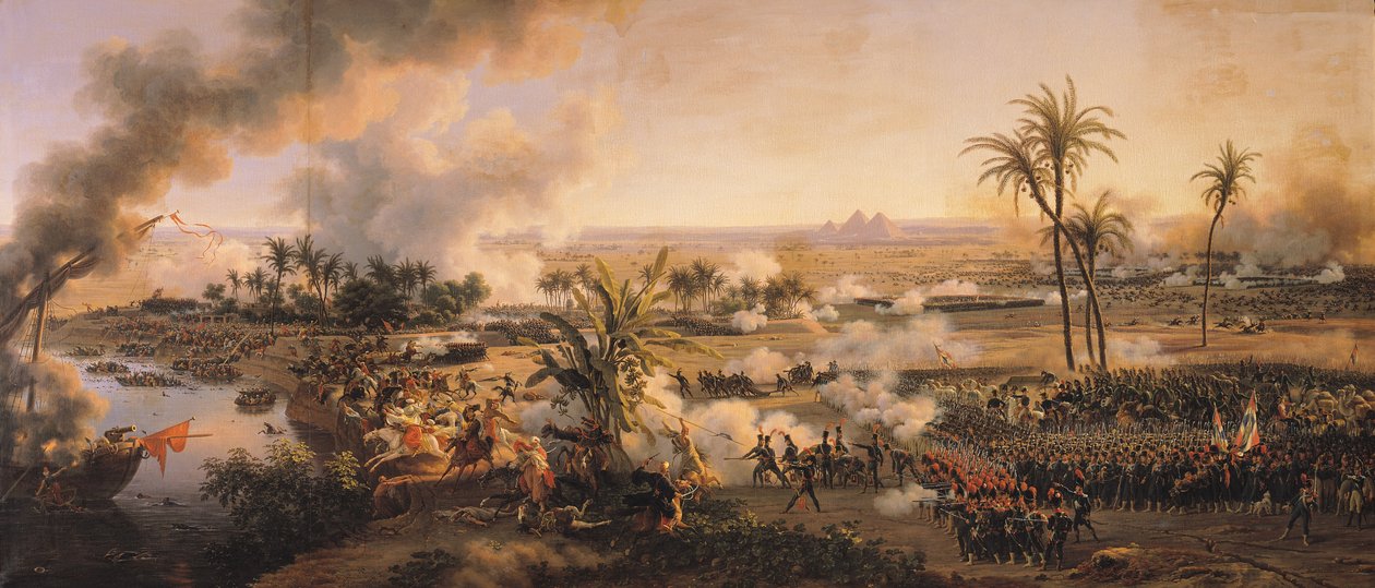 Bitwa pod Piramidami, 21 lipca 1798, 1806 autorstwa Louis Lejeune
