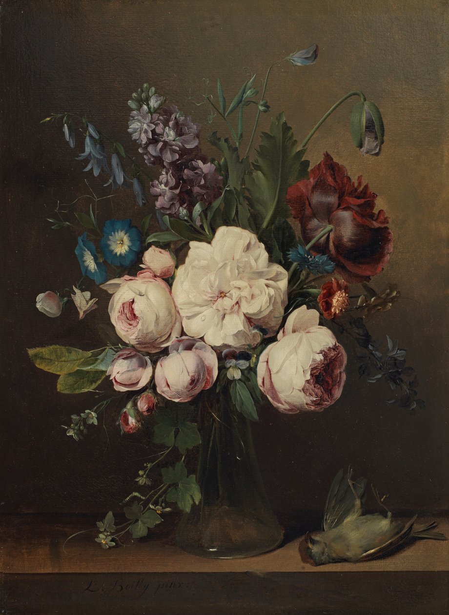 Wazon z kwiatami autorstwa Louis Leopold Boilly