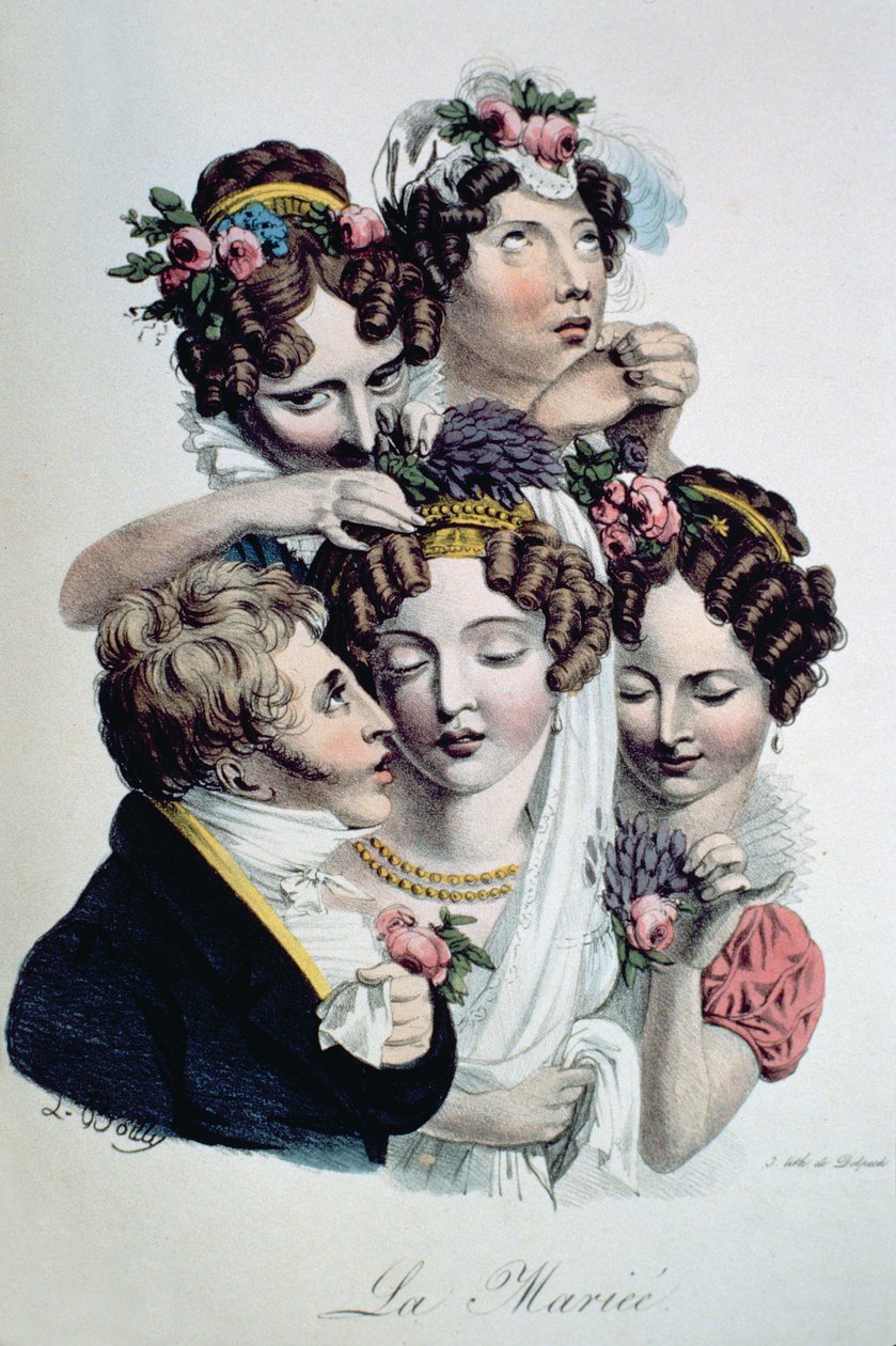Oblubienica, ok.1820 autorstwa Louis Leopold Boilly