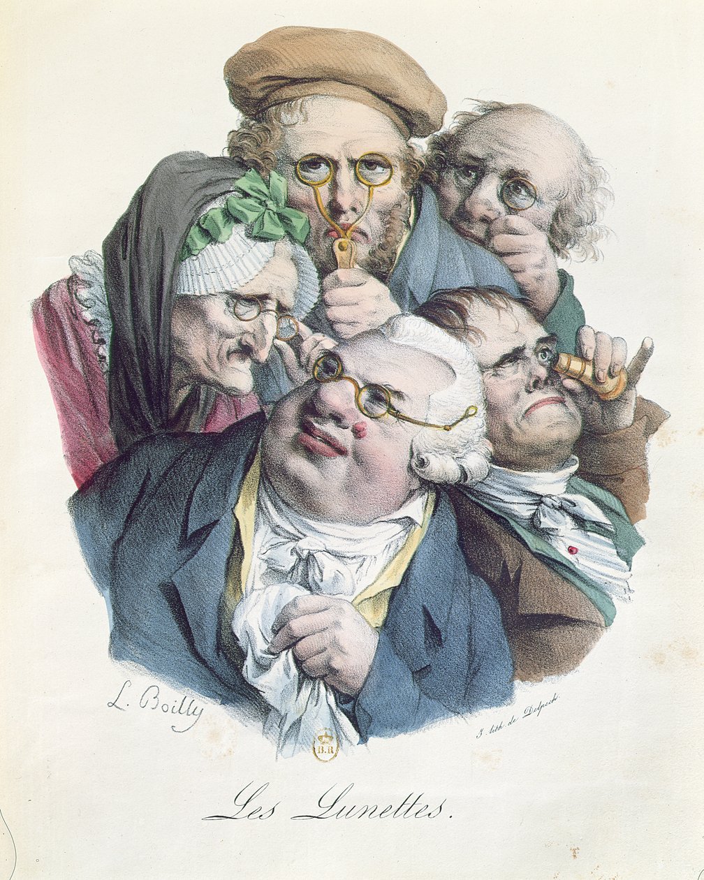 Okulary, grawerowane przez Francois Serafina Delpecha (1778-1825) autorstwa Louis Leopold Boilly