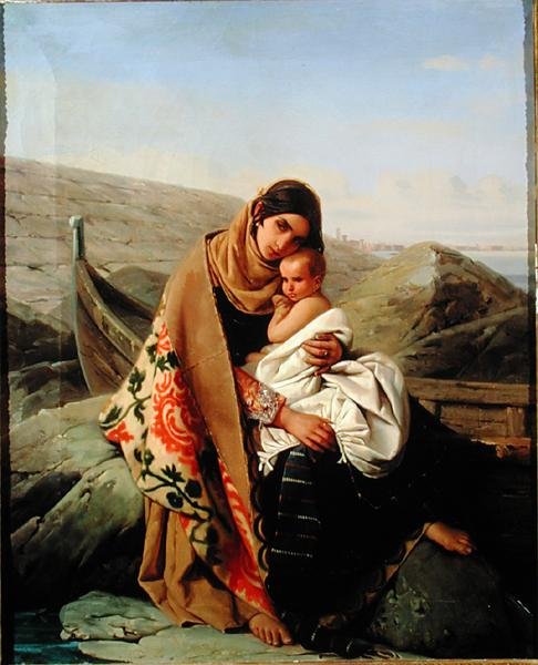 Szczęśliwa matka, 1834 autorstwa Louis Leopold Robert