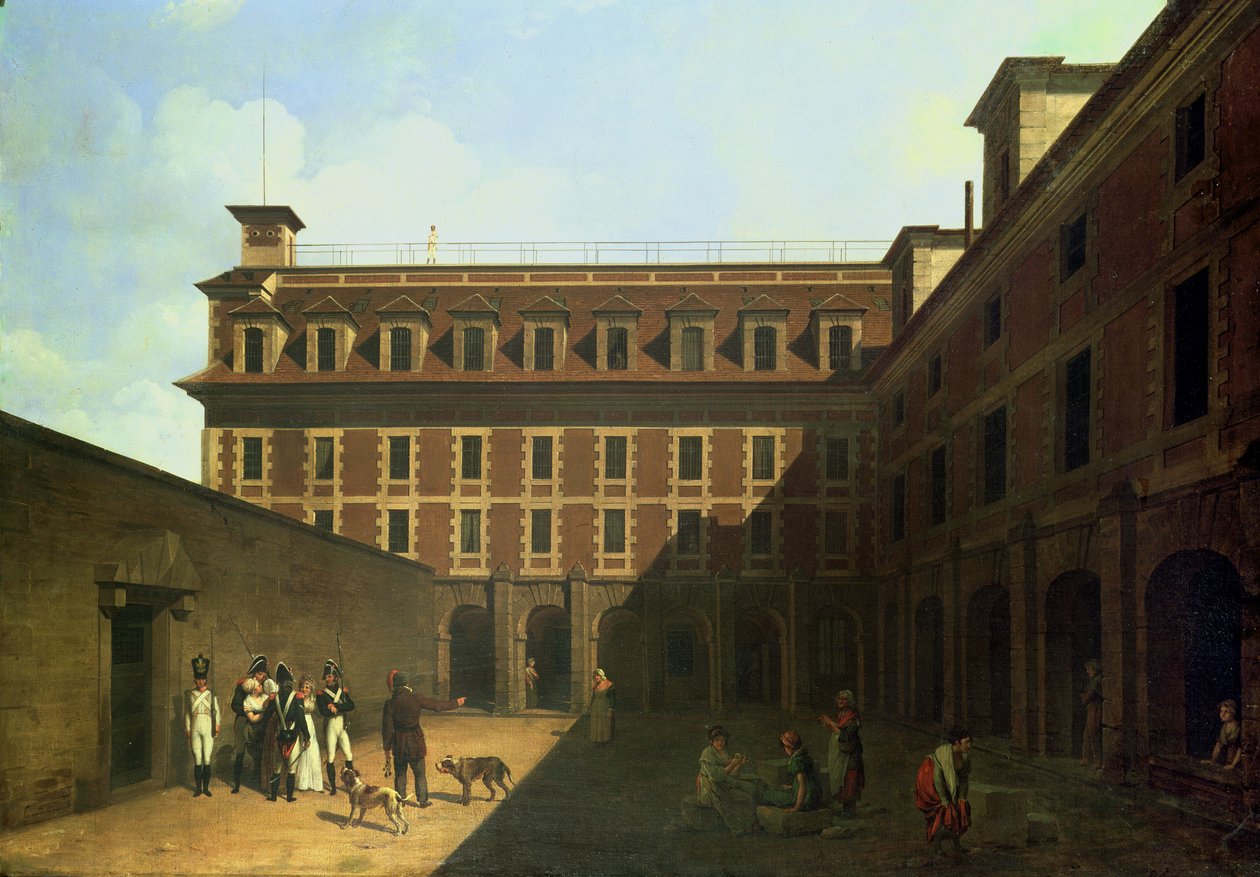 Więzienie Madelonnettes autorstwa Louis Leopold Boilly