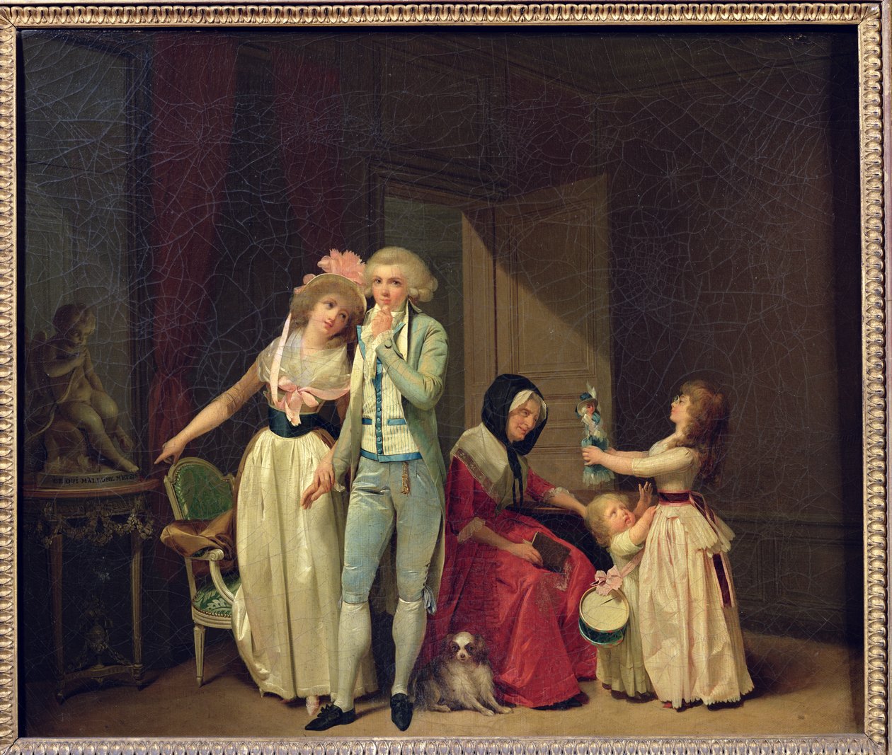 Ci, którzy inspirują miłość, gaszą ją, czyli filozof, 1790 autorstwa Louis Leopold Boilly