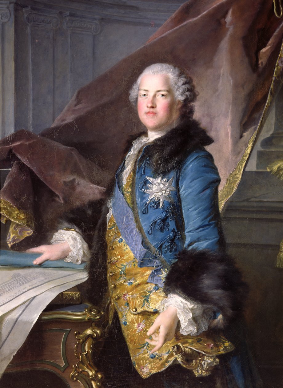 Abel Francois Poisson (1727-81) markiz de Marigny, 1755 autorstwa Louis Tocqué