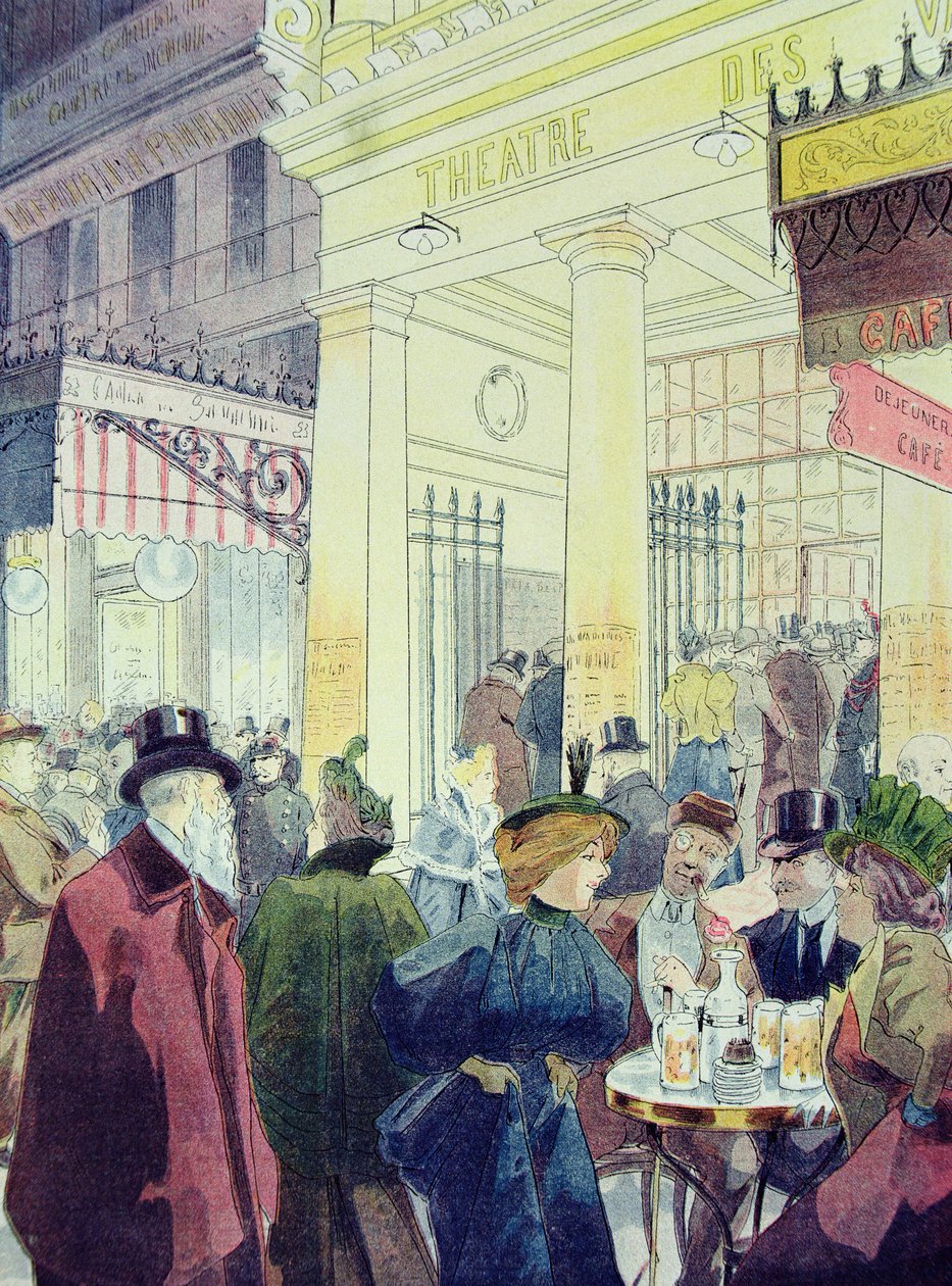 Theatre des Varietes, Boulevard Montmartre, 1897 autorstwa Louis Malteste