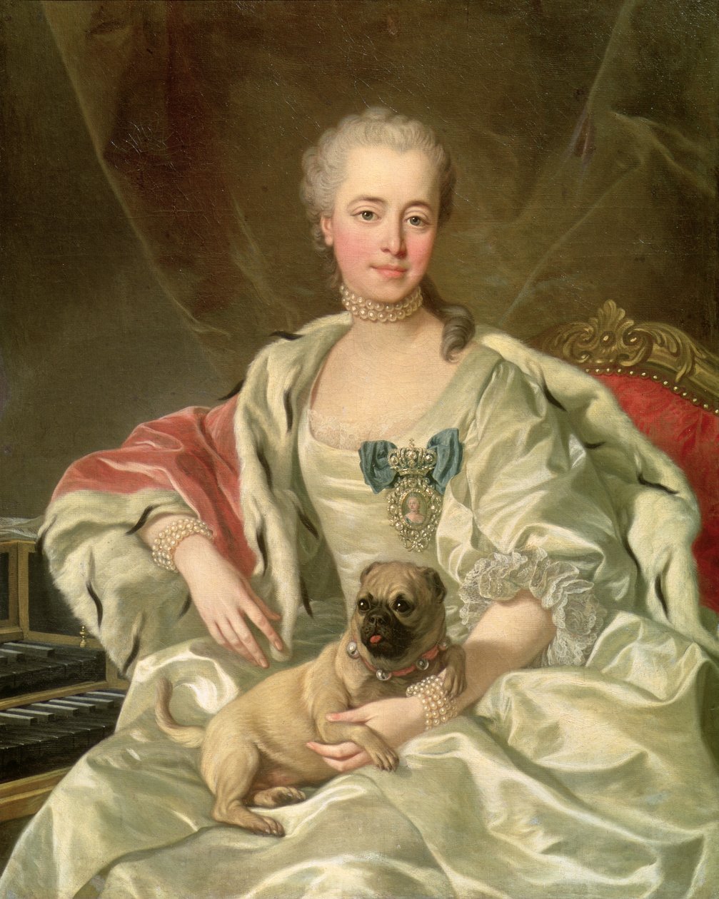 Księżniczka Jekaterina Golicyna (1720-91) 1759 autorstwa Louis Michel van Loo