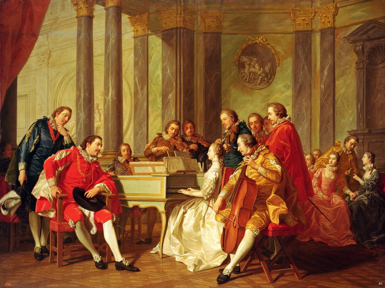 Sekstet, 1768 autorstwa Louis Michel van Loo