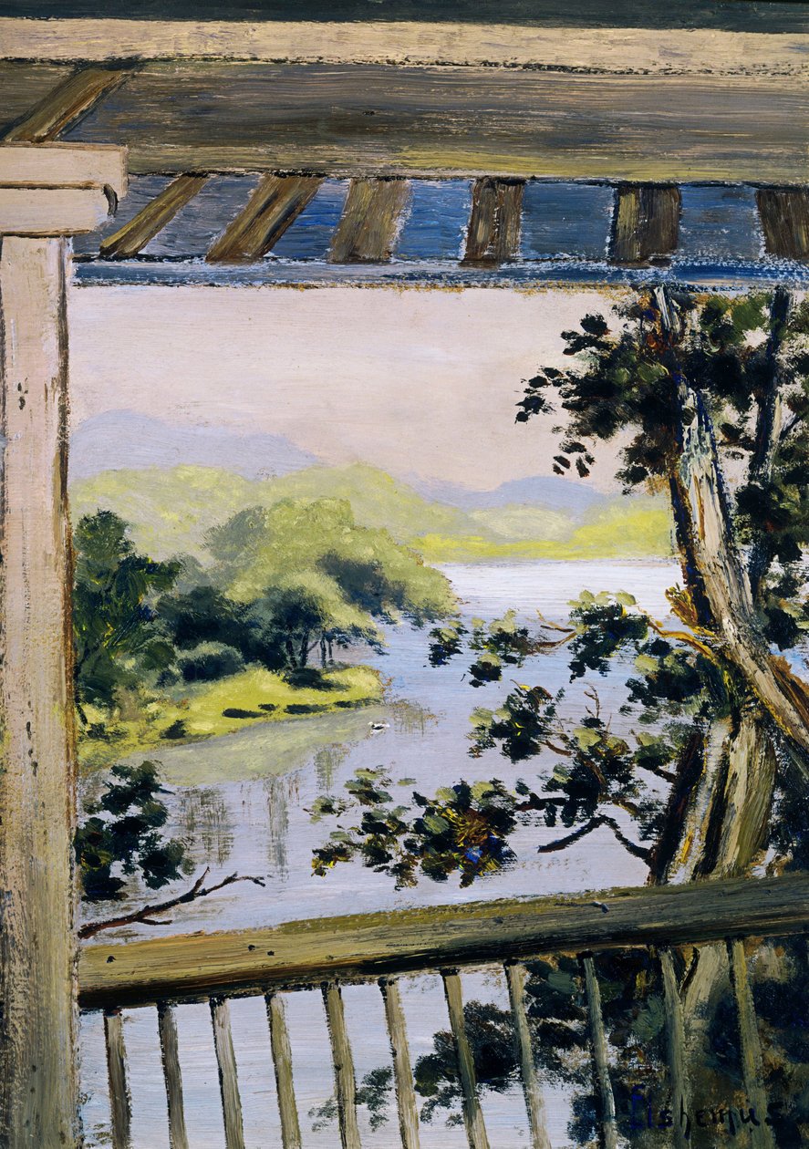 Balkon, szczelina wodna Delaware autorstwa Louis Michel Eilshemius