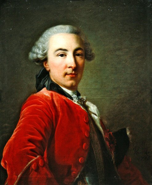 Portret markiza Edouarda Jeana de Luker, 1756 autorstwa Louis Michel van Loo