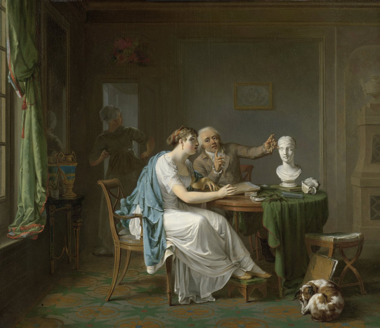 Lekcja rysunku autorstwa Louis Moritz