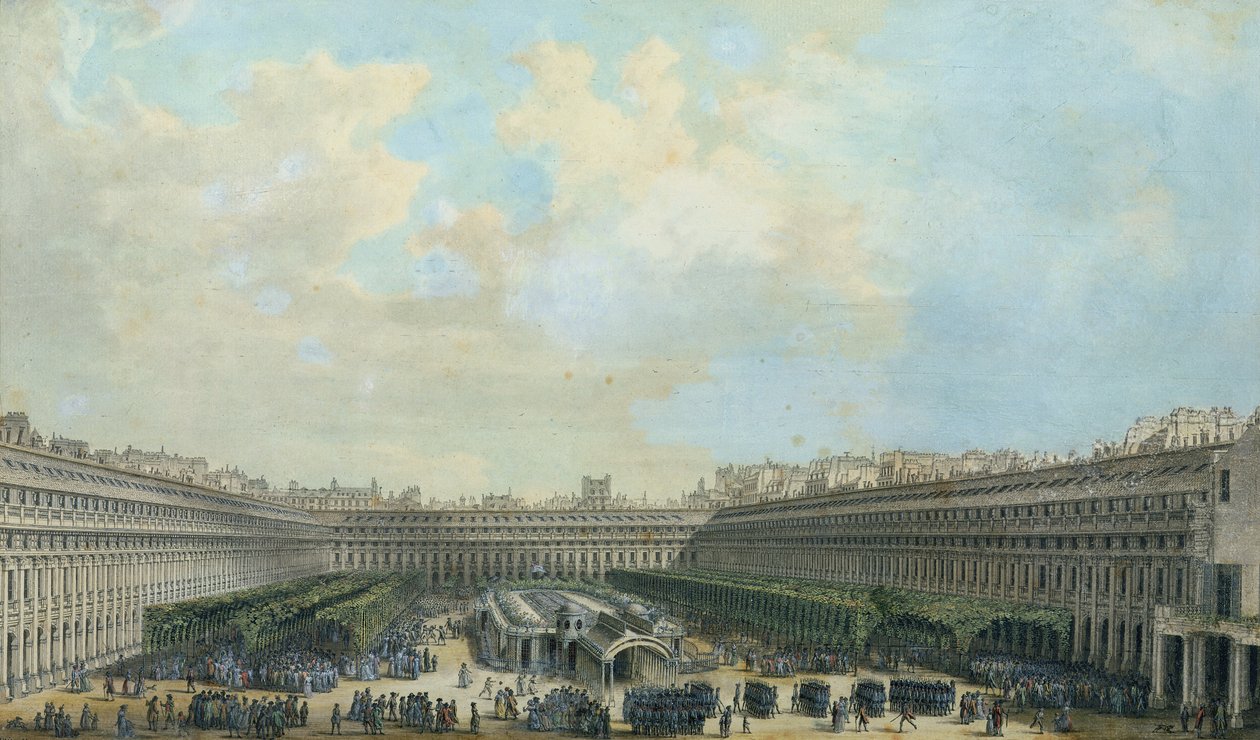 Ogród Pałacu Królewskiego, 1791 autorstwa Louis Nicolas de Lespinasse