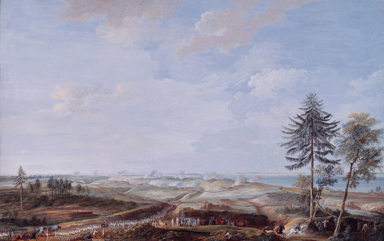 Oblężenie Yorktown w 1781, 1784 autorstwa Louis Nicolas van Blarenberghe