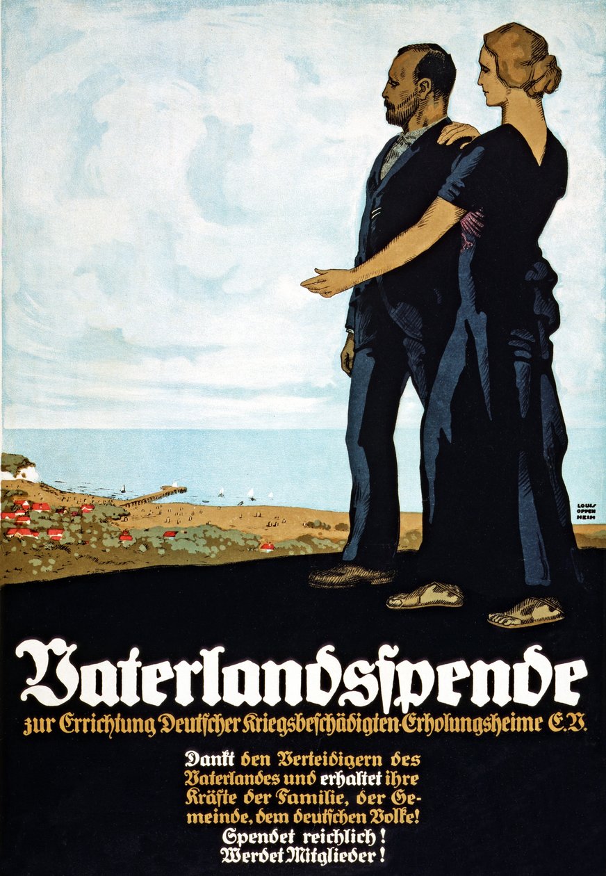 Plakat fundraisingowy dla „Funduszu Ojczyzny”, wyd. Berlin 1917 autorstwa Louis Oppenheim