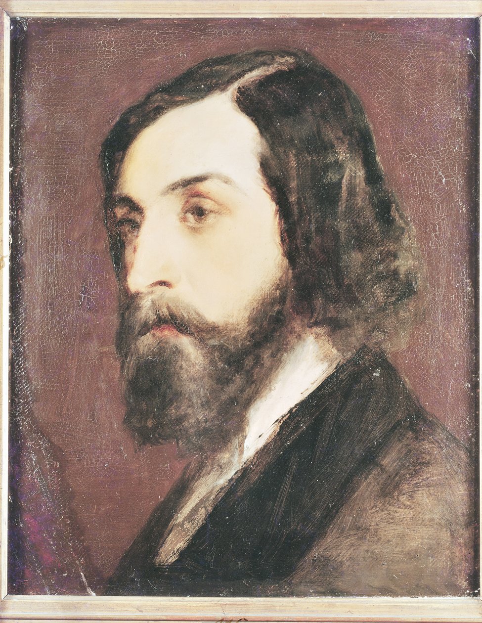 Portret Alfreda de Musset (1810-57) autorstwa Louis Picard