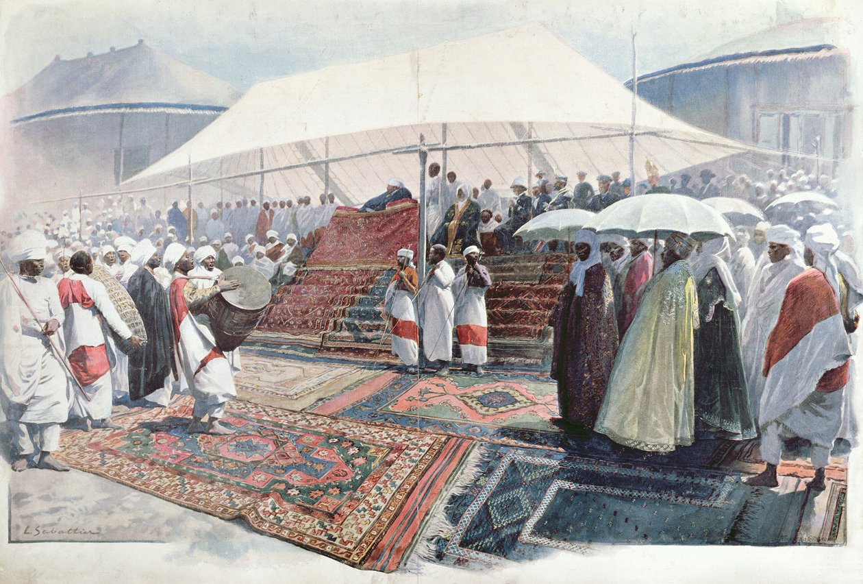 Uroczystości wielkanocne w Addis Abebie autorstwa Louis Remy Sabattier
