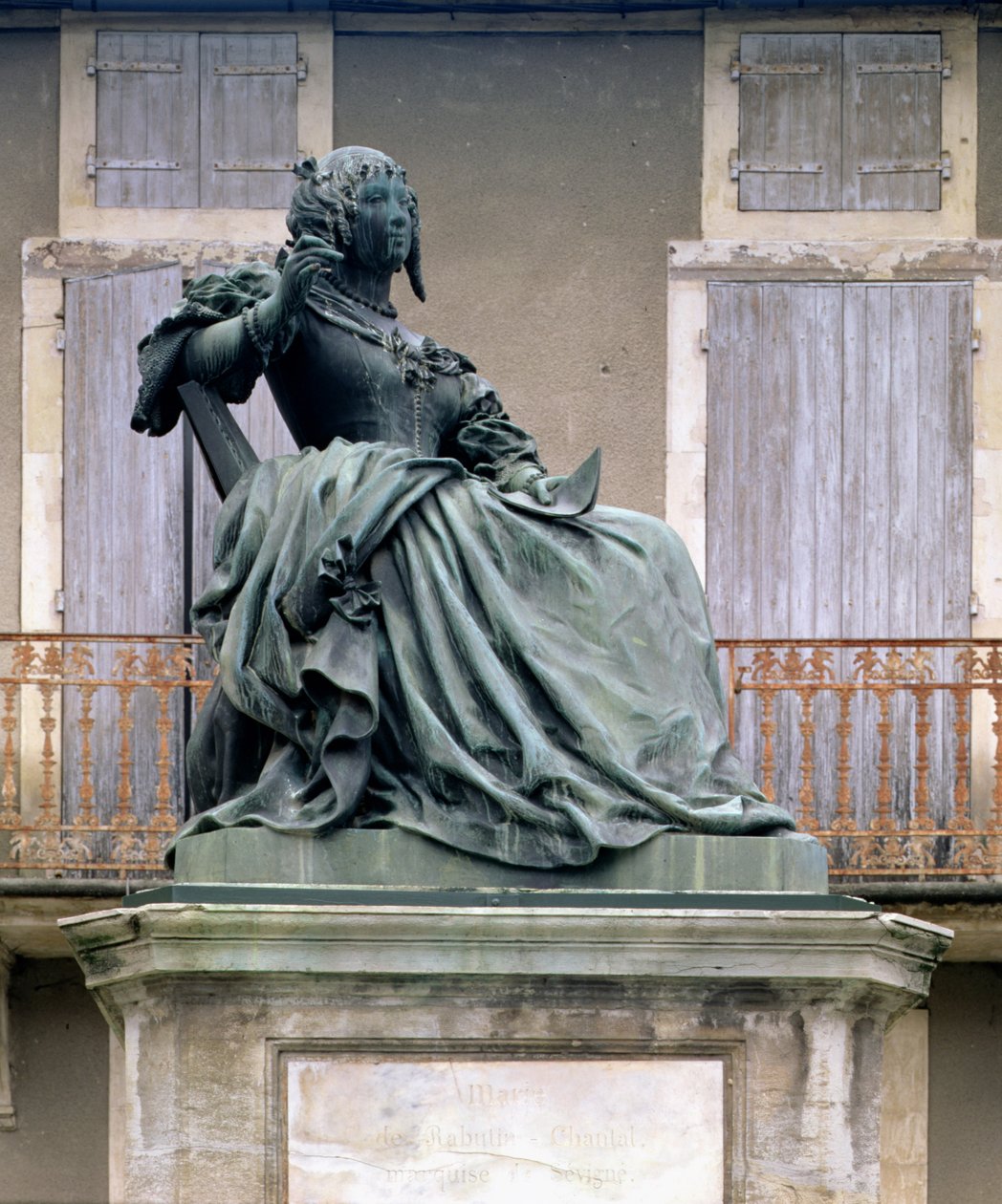 Markiza de Sevigne (1626-1696) 1857-59 (brąz) autorstwa Louis Rochet