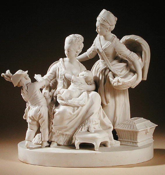 Pielęgniarka, 1774 (porcelana biskwitowa) autorstwa Louis Simon Boizot