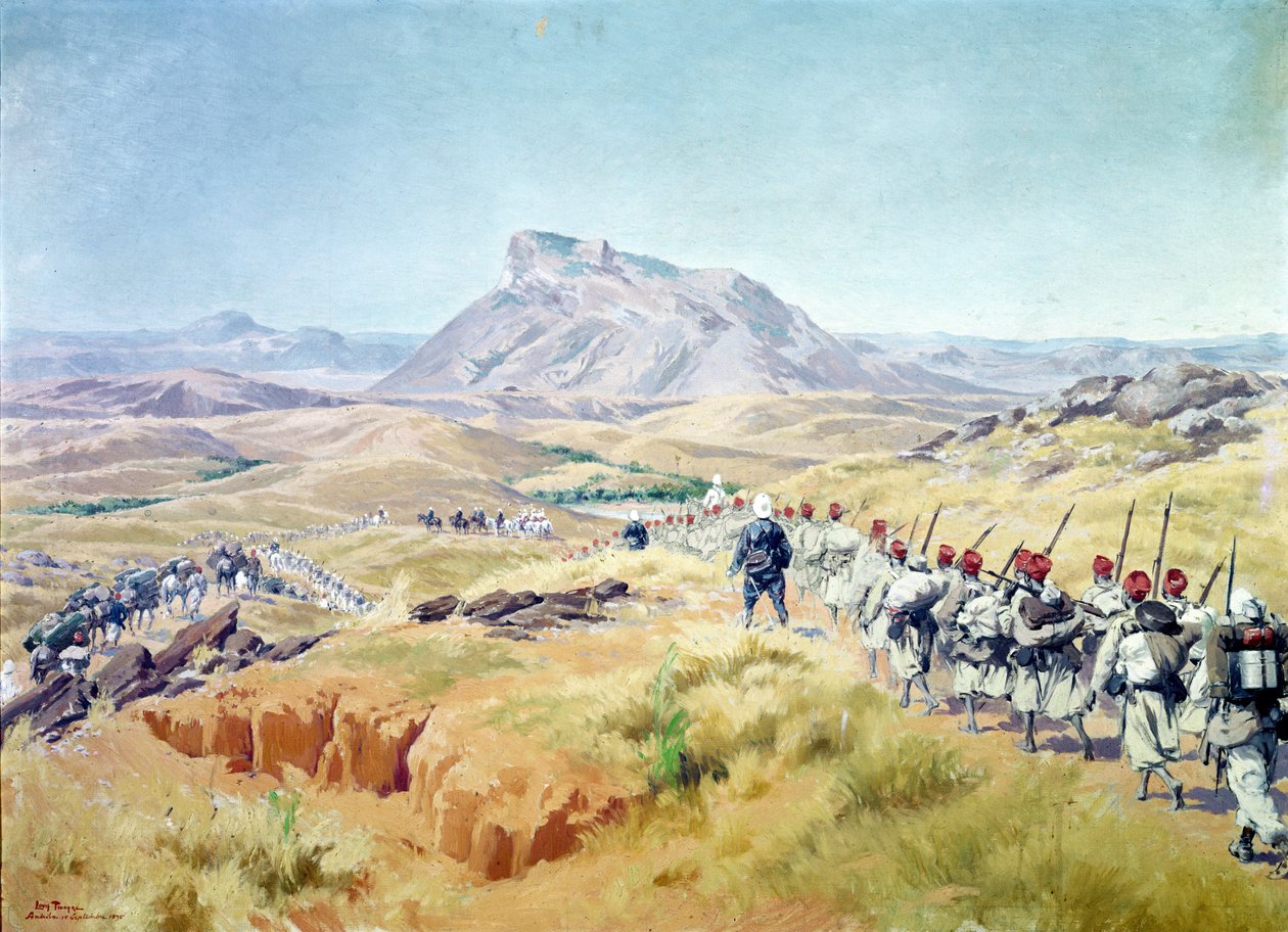 Zdobycie szczytu Andriba, Madagaskar, 15 września 1895 r. autorstwa Louis Tinayre