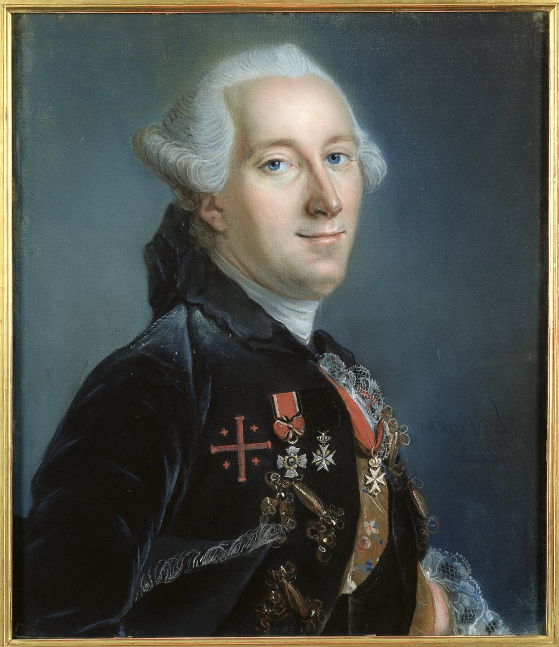 Portret mężczyzny (pastel na papierze) autorstwa Louis Vigee
