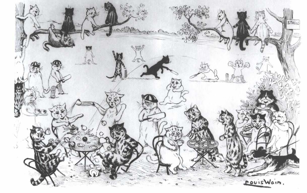 Katzenclub angielski: Klub kota autorstwa Louis Wain