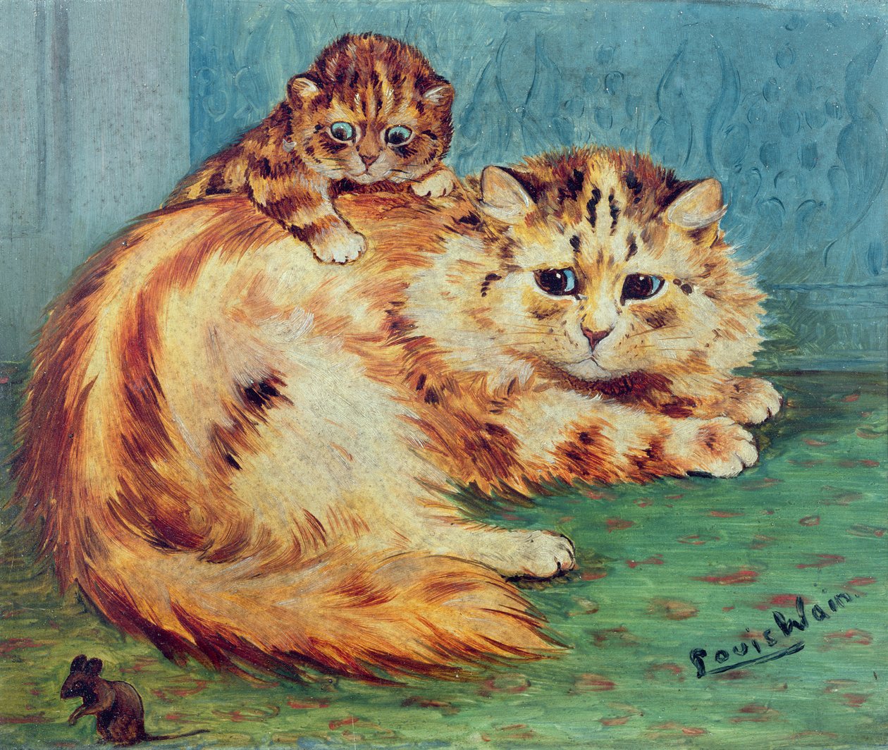 Bezczelna Myszka! (tablica) autorstwa Louis Wain