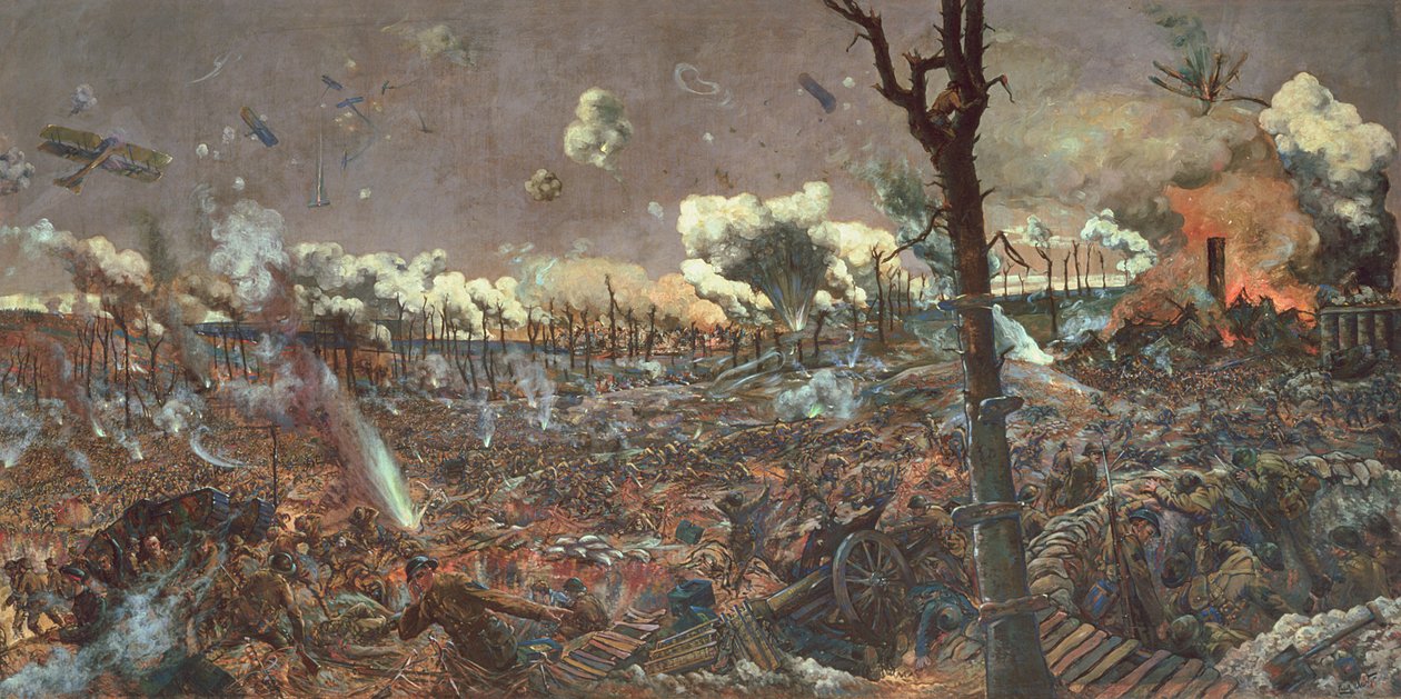 Bitwa pod Courcelette, 1918 autorstwa Louis Weirter