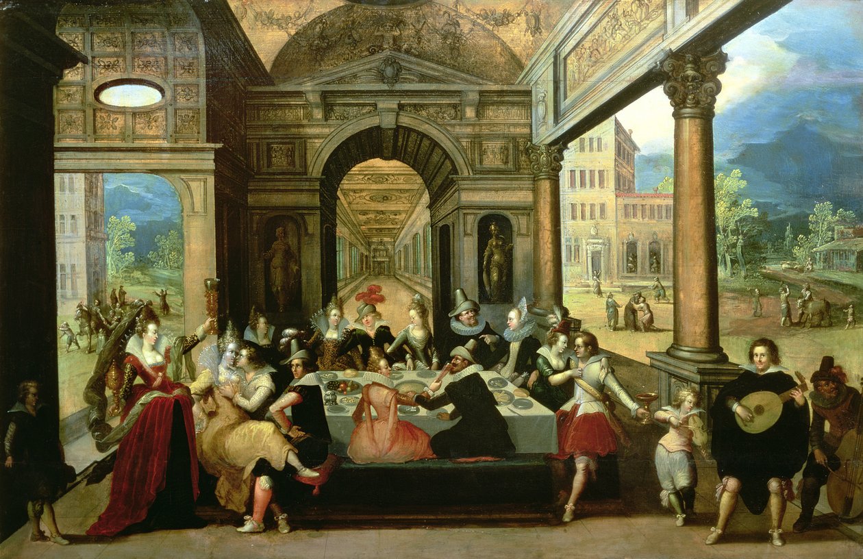 Przypowieść o synu marnotrawnym, 1600-20 autorstwa Louis de Caullery
