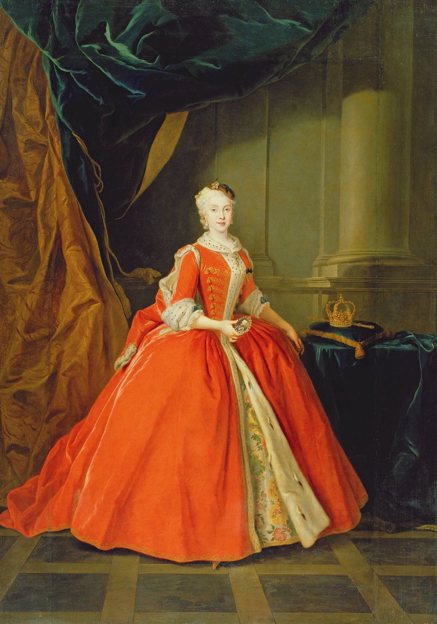 Maria Amalia z Saksonii (1724-60) królowa Hiszpanii autorstwa Louis de Silvestre