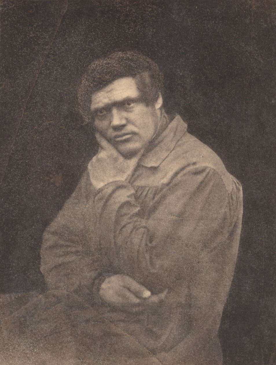 Portret mężczyzny, koniec lat 40. XIX wieku (zdjęcie) autorstwa Louis Adolphe Baron Humbert de Molard