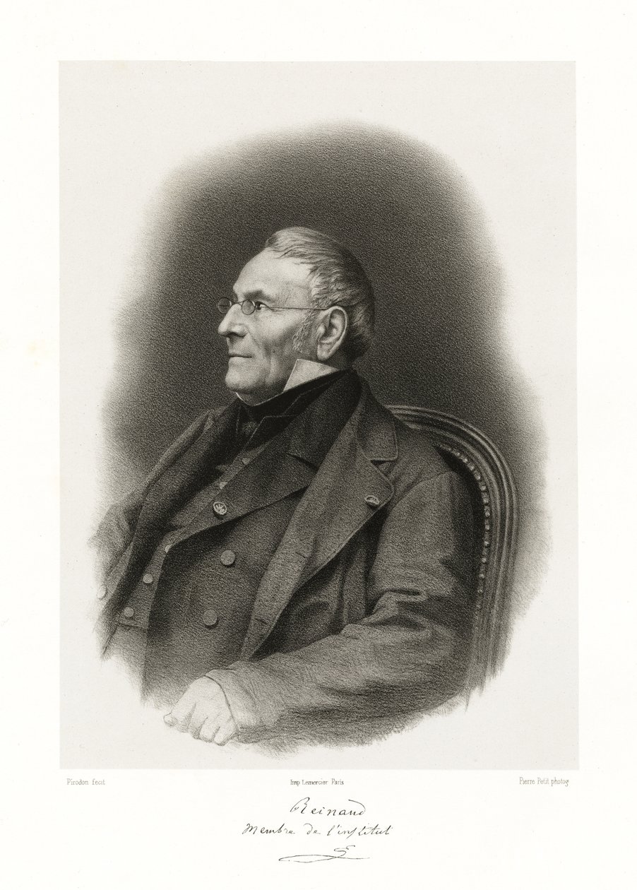 Joseph Toussaint Reinaud, 1865-66 autorstwa Louis Eugene Pirodon