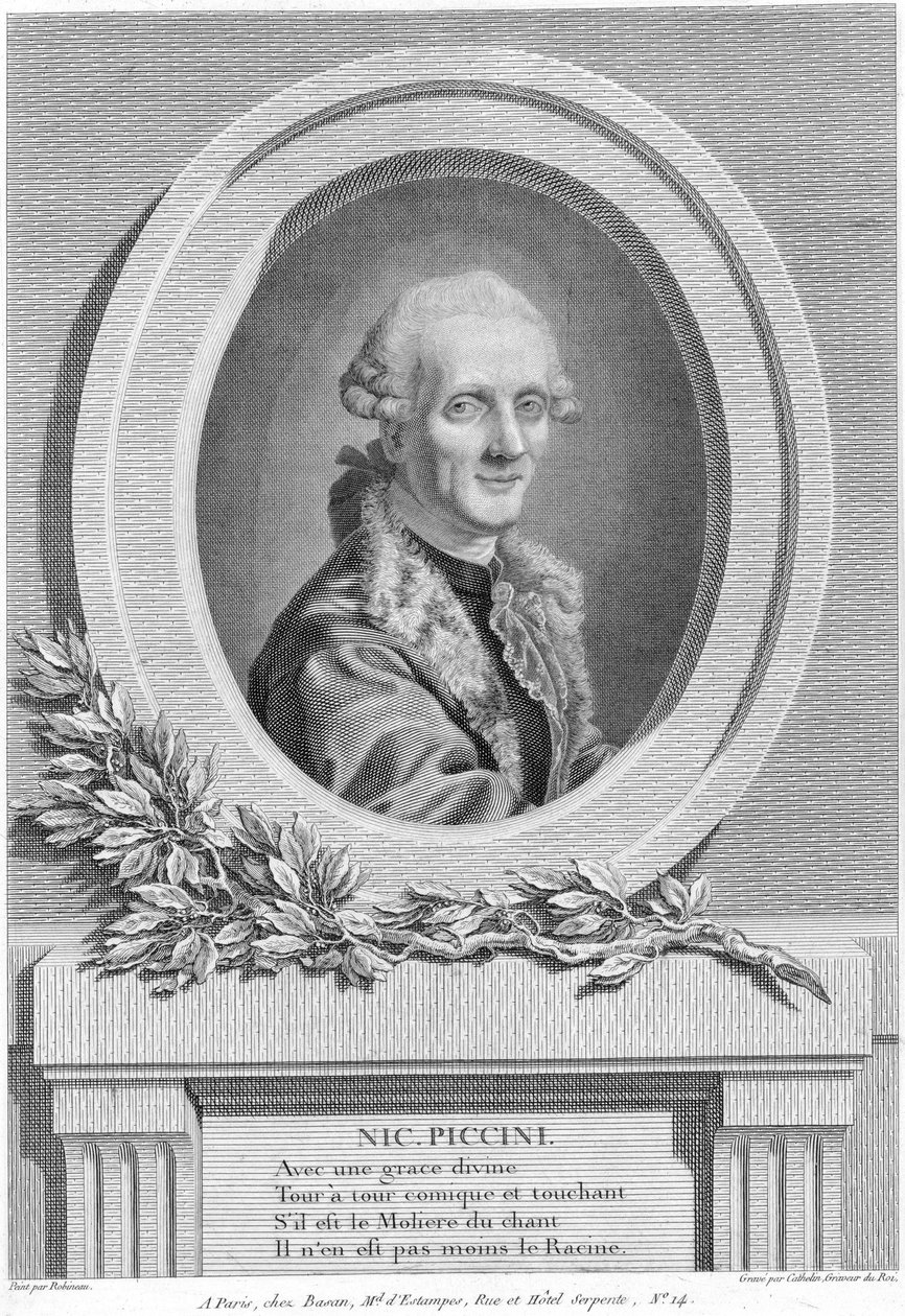Niccolò Piccinni autorstwa Louis Jacques Cathelin