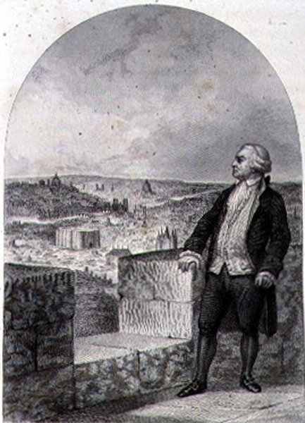 Honore Gabriel Riqueti, hrabia Mirabeau (1749-91) na murach obronnych Paryża, rycina Philibert Langlois (grafika) autorstwa Louis (after) Marckl