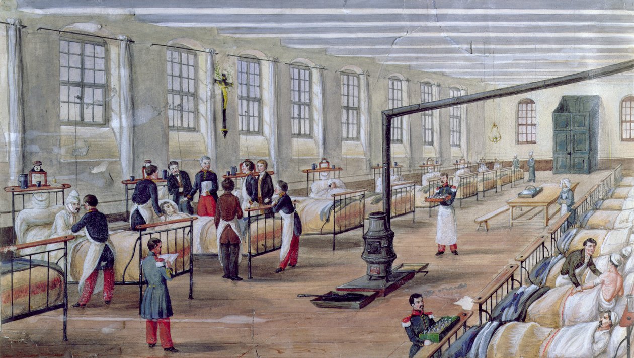 Szpital Wojskowy Val-de-Grace w Paryżu, 1854 autorstwa Louis Amable Crapelet
