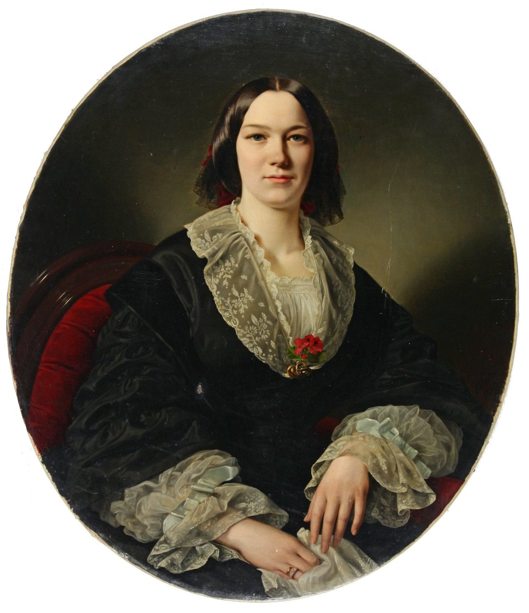 Portret Marii Suwariny Rebekki Thyen, ur. w Wilkens autorstwa Louis Ammy Blanc