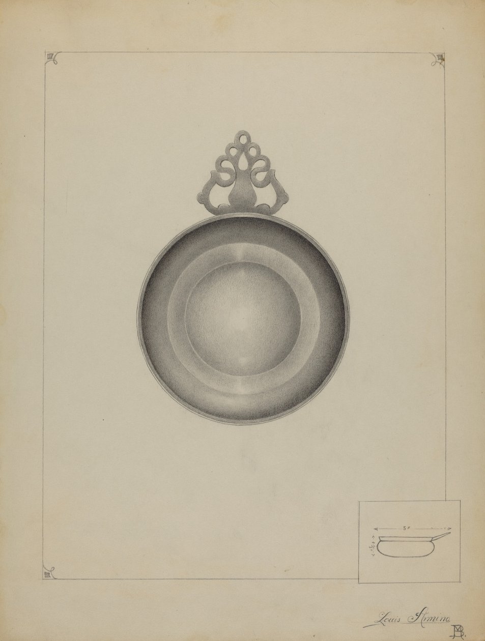 Cynowa Porringer autorstwa Louis Annino