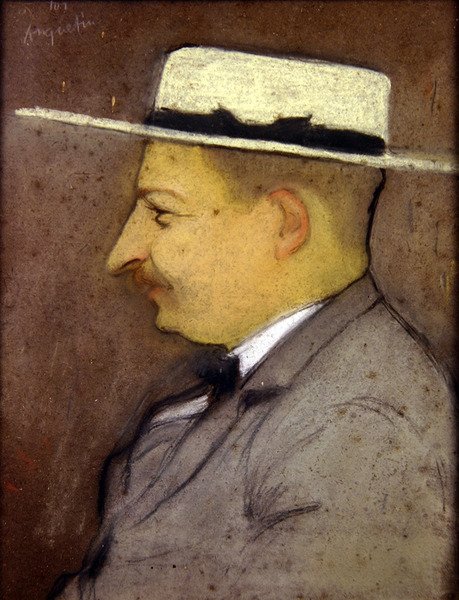 Doktor Henri Bourges, ok. 1890 (pastel) autorstwa Louis Anquetin