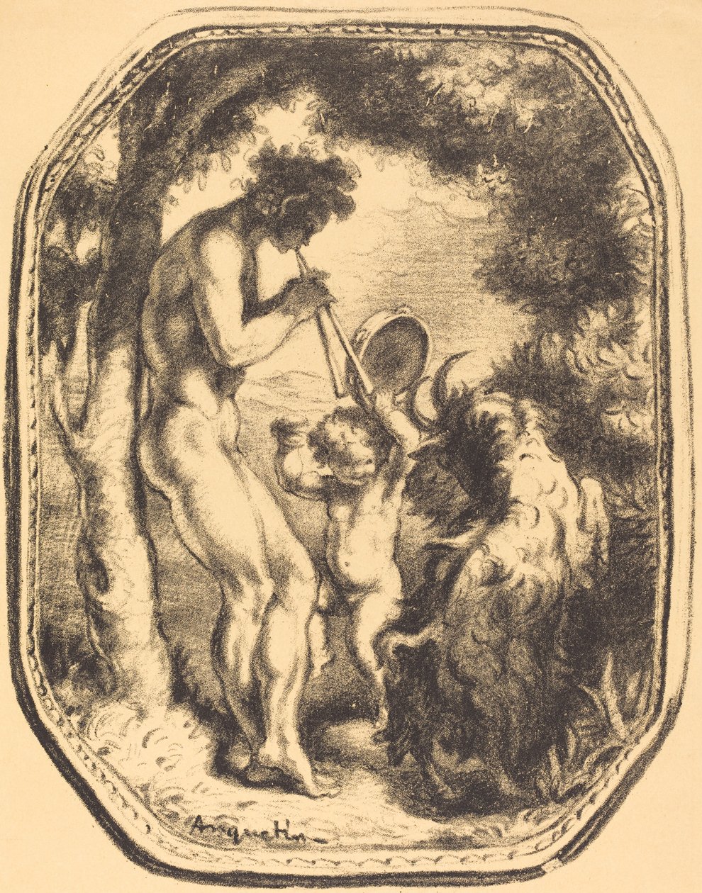 Talion, La Cage, Ci, którzy pozostają, Fortune, 1898. autorstwa Louis Anquetin