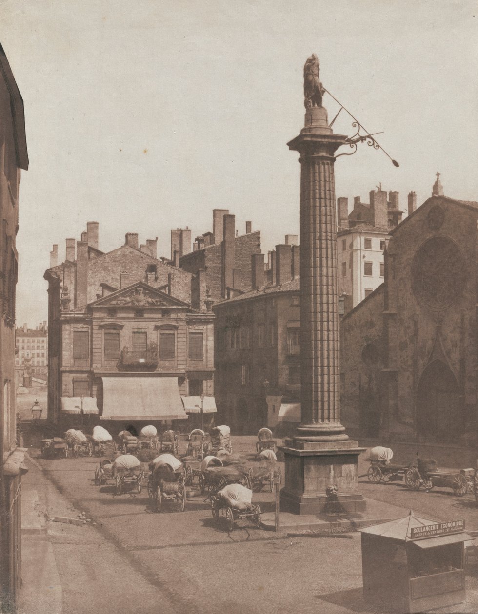 Bez tytułu Place des Cordeliers, c. 1852-1853. autorstwa Louis Antoine Froissart