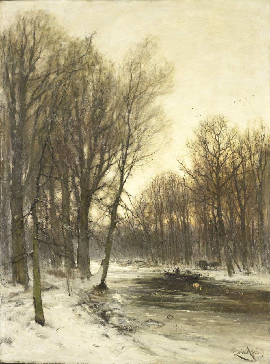 Popołudniowy widok na Snowy Woods autorstwa Louis Apol